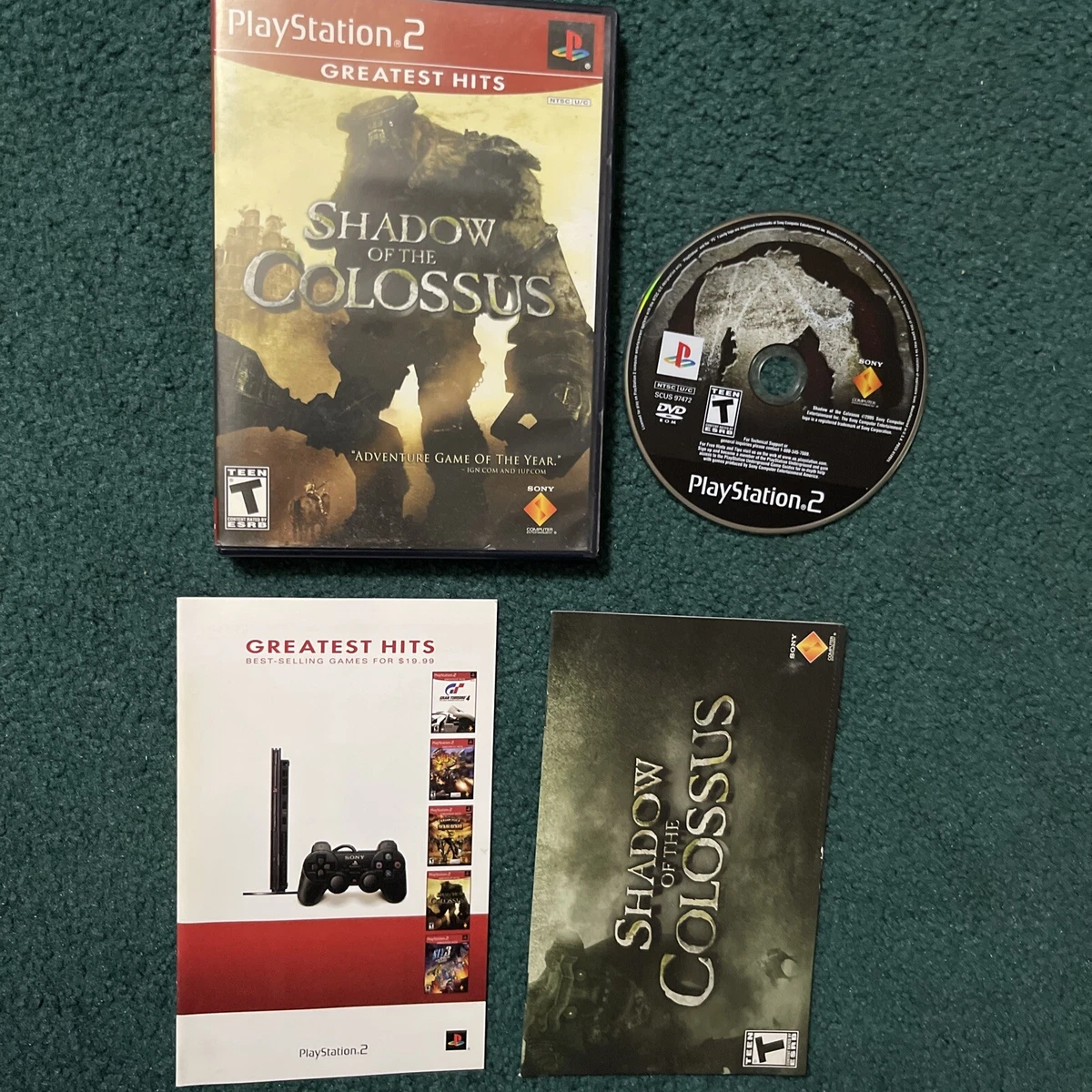 Shadow of the Colossus PlayStation 2 Instruction Manual
