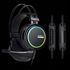 7.1 Virtual Surround Sound Gaming Headset with RGB lights ZIDLI ZH11 for PS4/PC