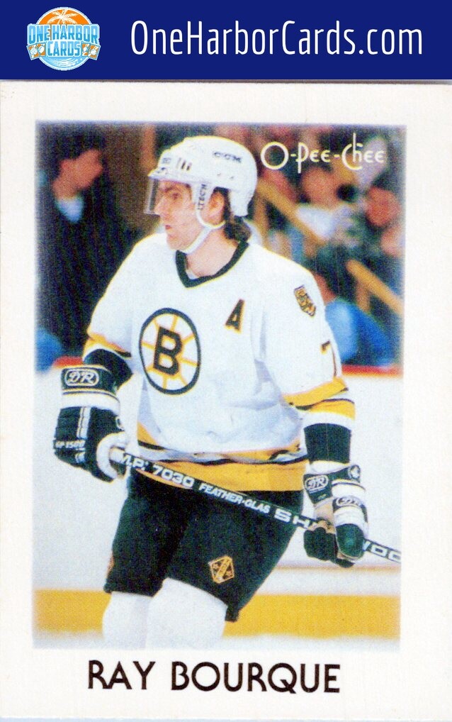 1987-88 O-Pee-Chee Minis Boston Bruins #4 Ray Bourque