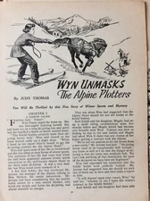 K1h Ephemera 1950s Short Story Judy Thomas The Alpine Plotters 