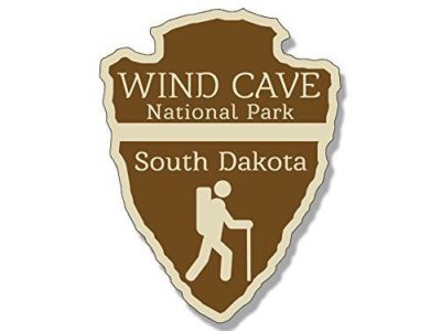 8cm 2xAufkleber Sticker Wind Cave South Dakota National Park Arrowhead F3428
