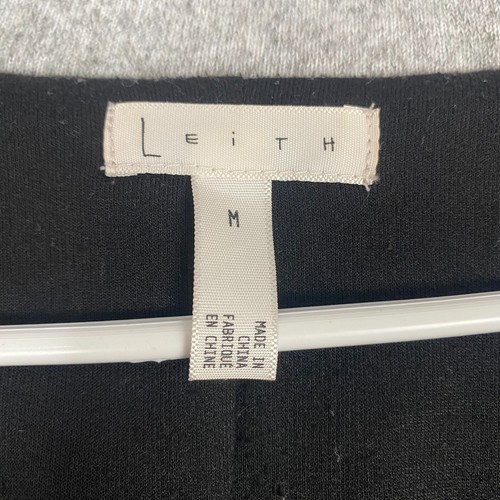 Leith Women's Gray Coat Jacket Cotton Size M Comfort Pockets Sweater Casual - Picture 10 of 14