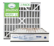 Trion Air Bear 266649-103 2-Pack - 20" x 20" x 5" Pleated Air Filter, MERV 13