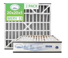 Trion Air Bear 266649-103 (2-Pack) - 20" x 20" x 5" Pleated Air Filter, MERV 13