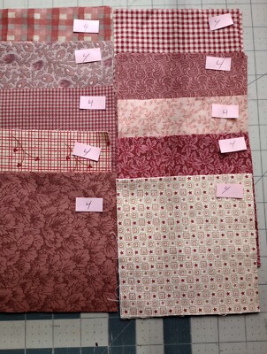 Charm Pack 40 Pieces Salmon Tone Plaids And Prints All Designer Fabrics