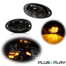 Amber Led Cab Side Marker Lights Turn Signal For Freightliner Cascadia 2008-2017