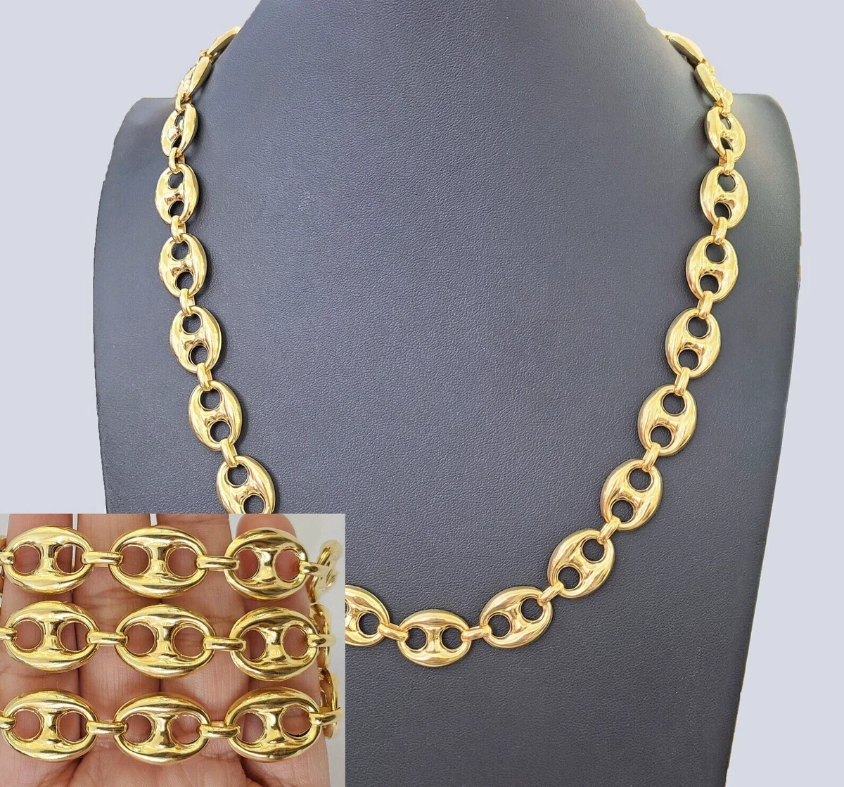 Solid 10k Yellow Gold 1.5mm Box Chain Necklace with Secure Lobster Lock 