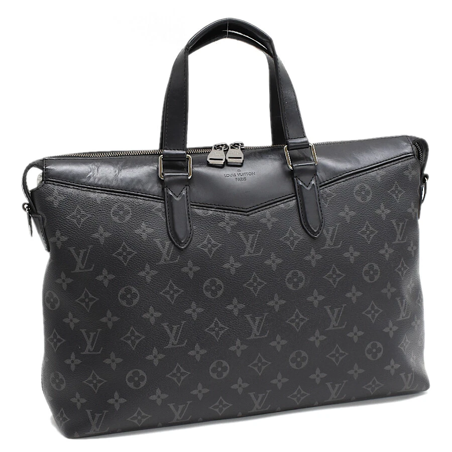 Auth LOUIS VUITTON Monogram Eclipse Explorer M40566 Briefcase  