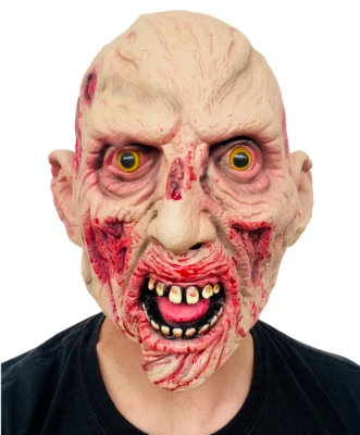 Zombie Maske Walking Dead Walker Halloween Latex Horror Kostüm Freddy Krueger - Bild 1 von 4