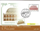 ITALY 2008 PHILATELIC POSTCARD IL PALLADIO cancellation PADUA CENTER