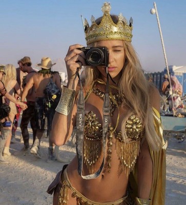 gold festival outfit