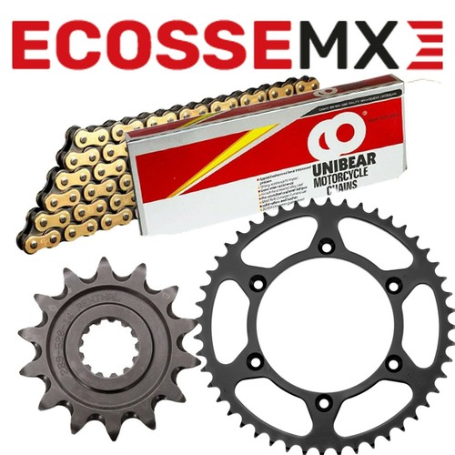 Husqvarna TC125 TC250 Unibear Gold HeavyDuty Chain & JT Steel Rear Sprocket Kit eBay