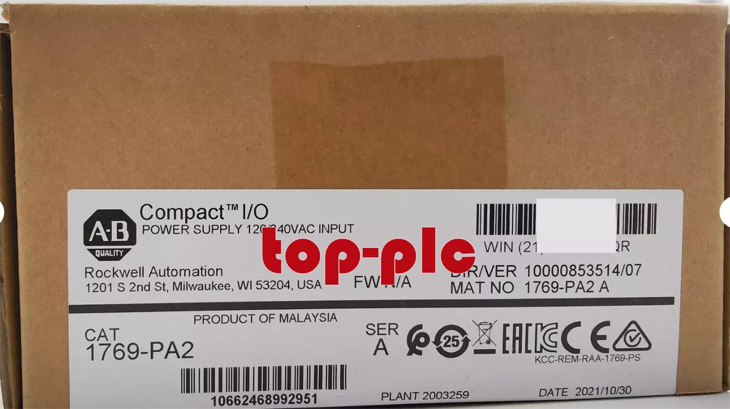 New Factory Sealed AB AB 1769-PA2 / A Compact Power Supply Input Module