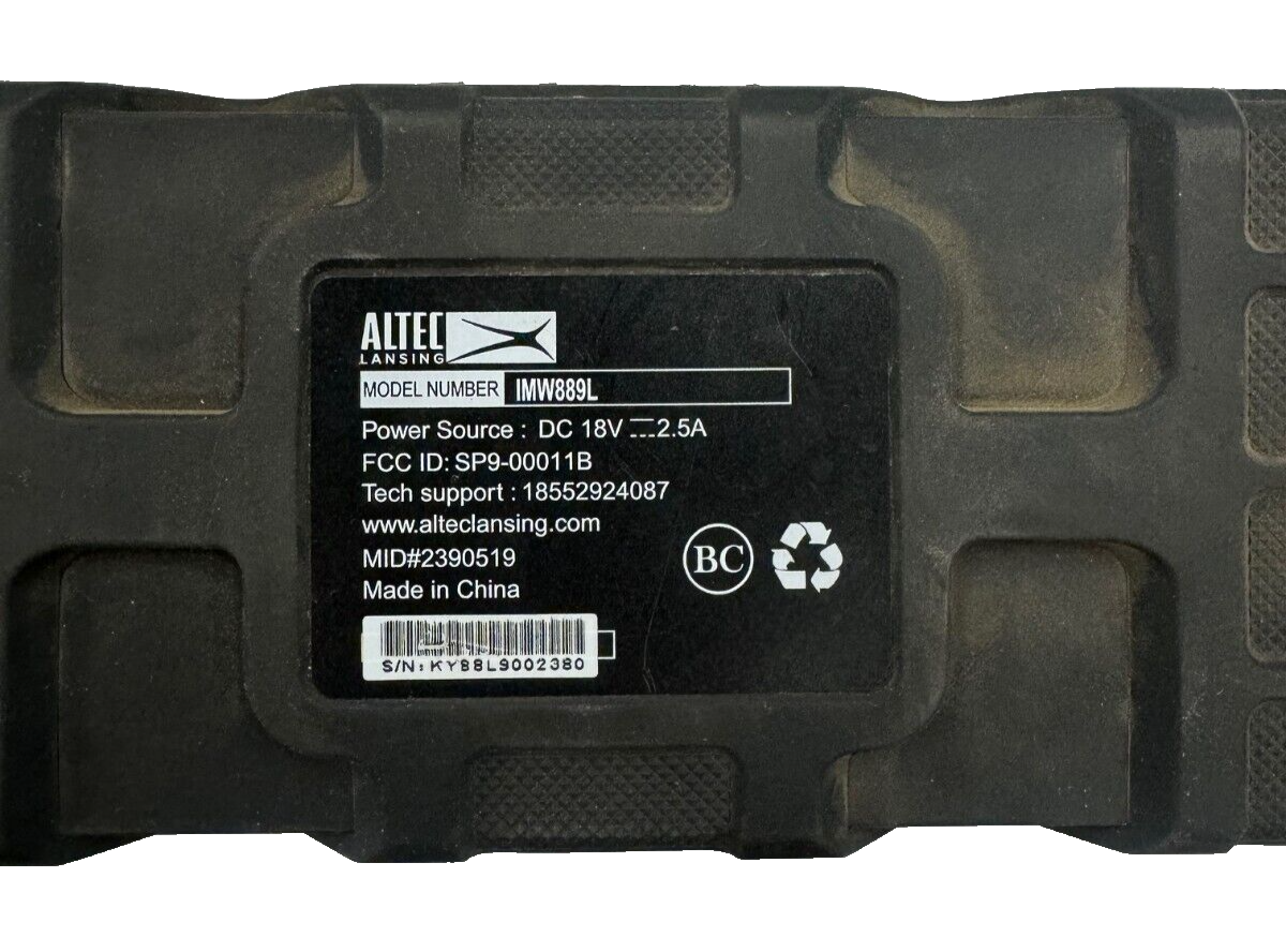 Altec Lansing BLACK LifeJacket XL Jolt Light Up Qi Wireless Charger & Waterproof eBay