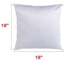 50 Piezas Funda de Almohada en Blanco Sublimación 18" Hágalo Usted Mismo Sofá Coche Cintura Cojín Funda