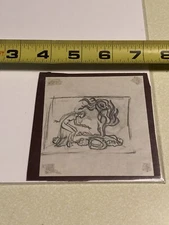 Hannes Bok Chaos Erupting 1940's original Fantasy Pencil Preliminary Art sketch!