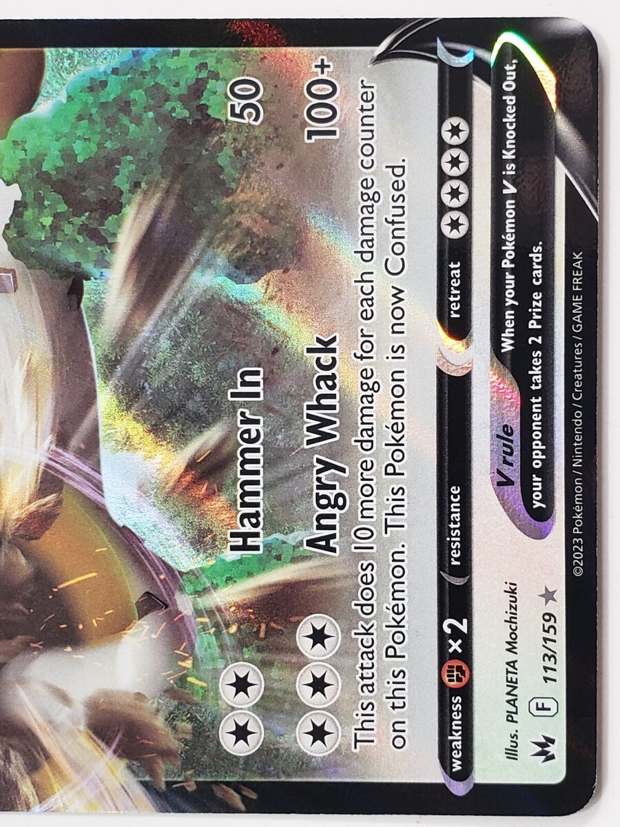 2023 Pokemon, Crown Zenith, #113/159 Regigigas V, Holo Ultra Rare