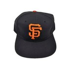 Vintage San Francisco Giants Baseball MLB Logo 7 Black Orange Cap SnapBack Hat