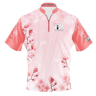 NEW I AM Bowling  Cherry Blossoms Bowling Jersey Sizes S-4XL Moisture-Wicking