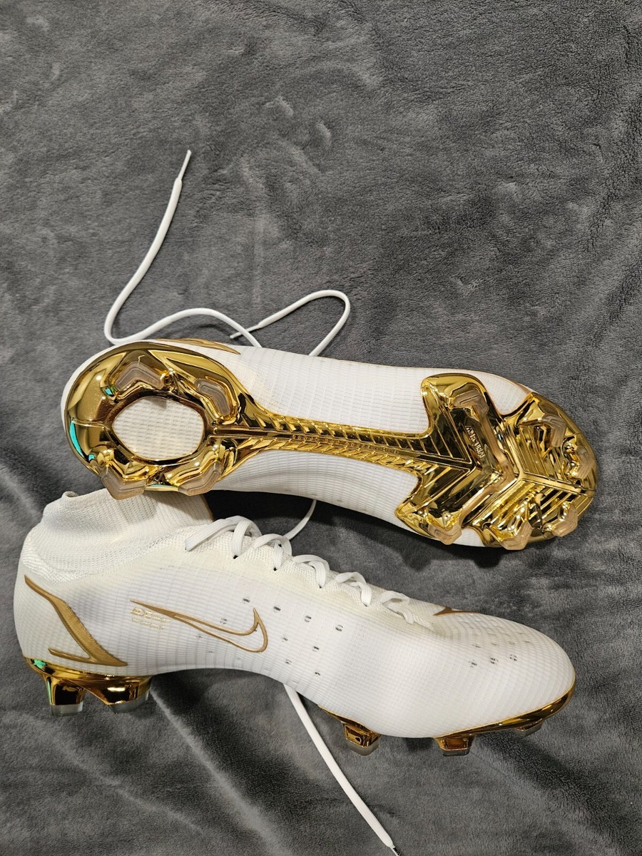 Nike Mercurial Superfly 8 Elite size 13US White/Gold | eBay