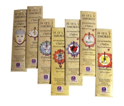 ***CHAKRA LINE - 100% AYURVEDISCHE CHAKRA RÄUCHERSTÄBCHEN EXKLUSIV** 7 CHAKREN