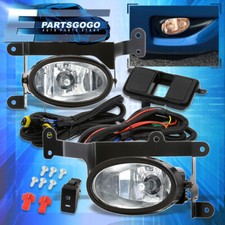 For 06-08 Honda Civic Dx Lx Ex Si Fg 2dr Jdm Clear Fog Lights Lamps Wiring Kit