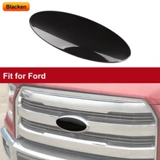 9.45'' Smoked Black Tailgate Emblem Guard Decor Accessories Cover Trim For Ford