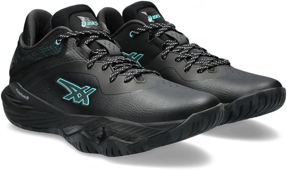 【美品】アシックス NOVA SURGE LOW 26cm ASICS Basketball Shoes NOVA SURGE LOW Black Sea Glass
