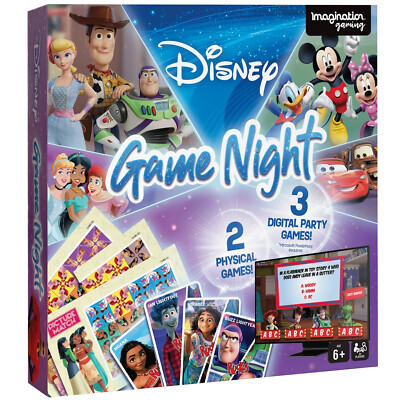 Disney 5er Pack Spieleabend Brettspiel Stunde der Familie Kinder Spaß komplett Spiel