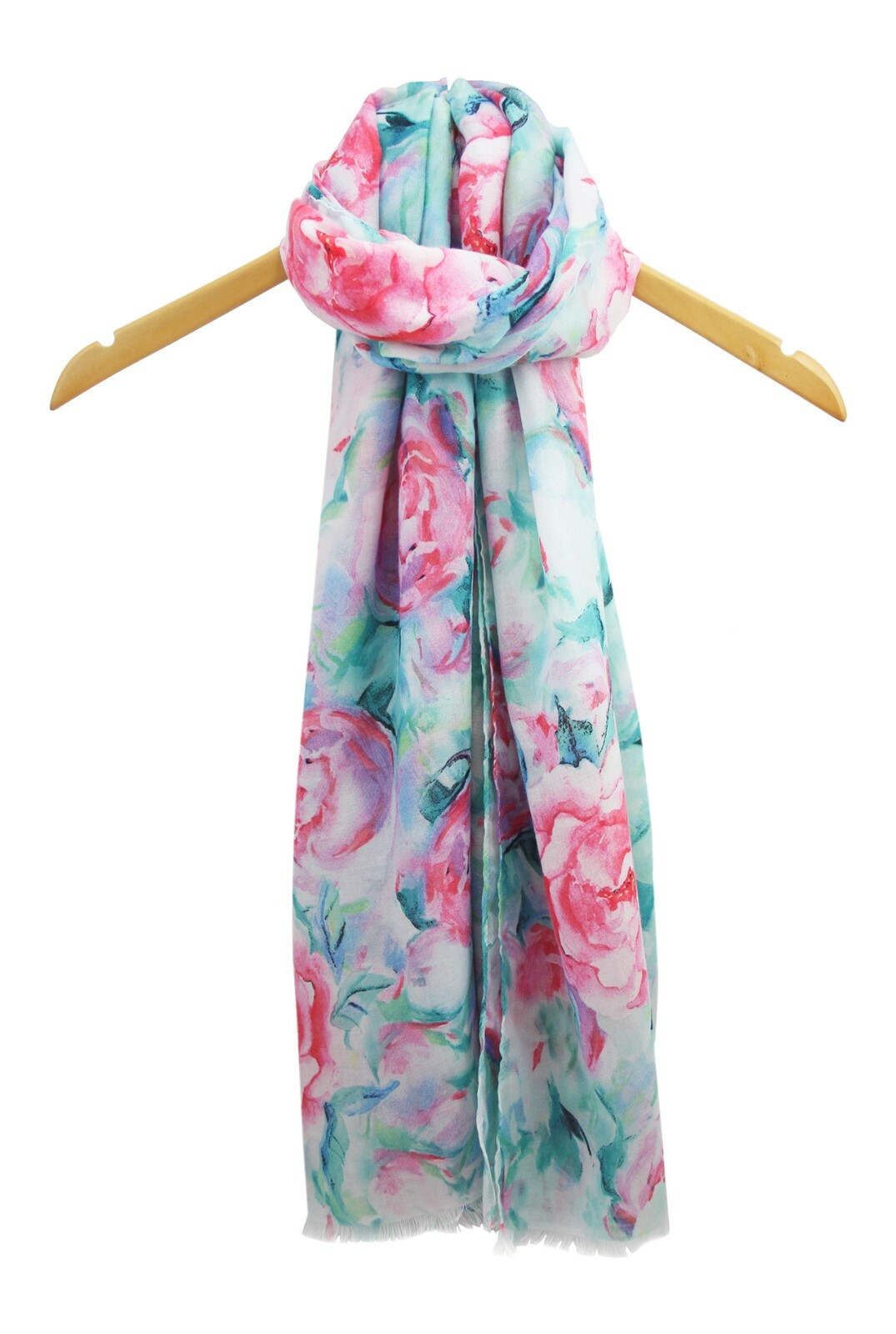 Soft Floral Print Scarf main image 1