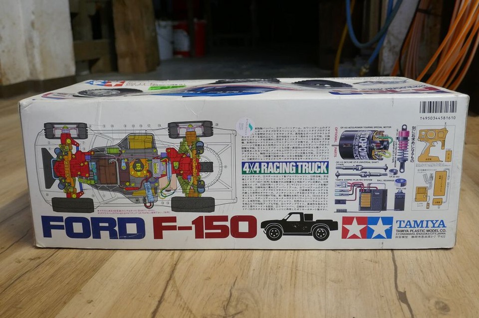 Vintage RAR RC 1:10 Tamiya 4x4 Racing Truck Ford F-150 (58161) BOX ONLY ...