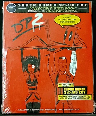 Deadpool 2 Super Duper Cut [ Collectible STEELBOOK ] (4K Ultra HD + Blu-ray) NEW