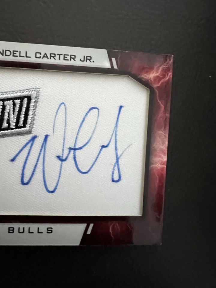 WENDELL CARTER JR PANINI 2019 AUTO #14/25 - Image 4 of 4