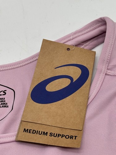 Sujetador deportivo acolchado para mujer ASICS, tubo claro (púrpura pastel suave), talla S - Imagen 7 de 9