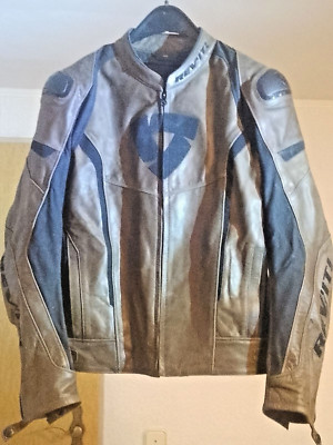 REVIT Motorradjacke mit Protektoren Herren Leder 