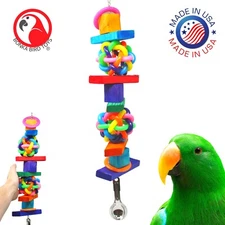 1368 King Wibbly Large Bird Toy Medium Parrot Cage Toys Cages African Grey