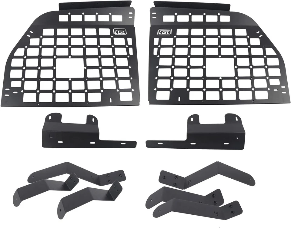 Par de escombros laterales de maletero trasero panel molle almacenamiento para Toyota Sequoia 2008-2022 Foto 3 de 4