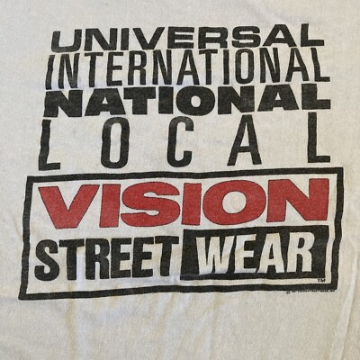 vintage vision street wear shirt Single Stitch Youth Large | eBay
