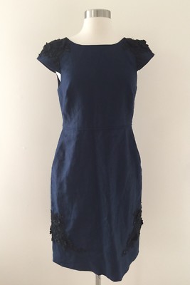 beaded linen dress Priscilla Couture main image 0