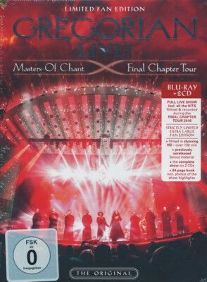 Gregorian ''Masters Of Chant X: Final Chapter Tour'' LTD 2CD-Blu-Ray Rare Boxset