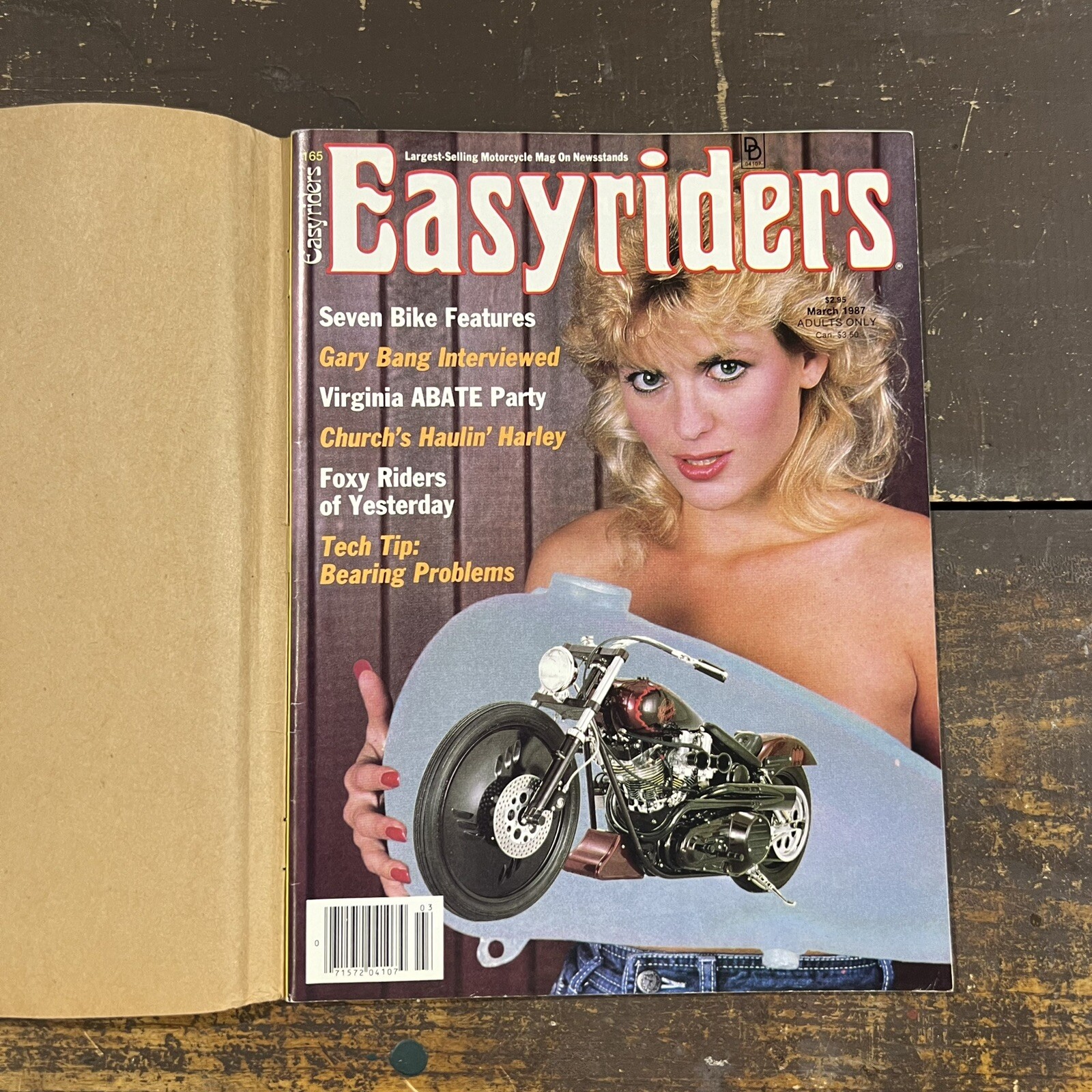Easyriders Magazine March 1987 david mann biker motorcycle chopper vtg