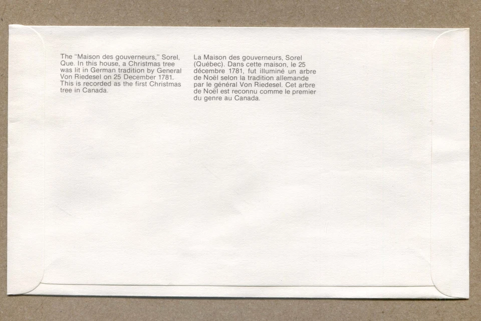 CANADA First Day Issue Series 1981-11-16, Christmas Tree-1981. 15¢ STAMP COVER - Image 2 of 2