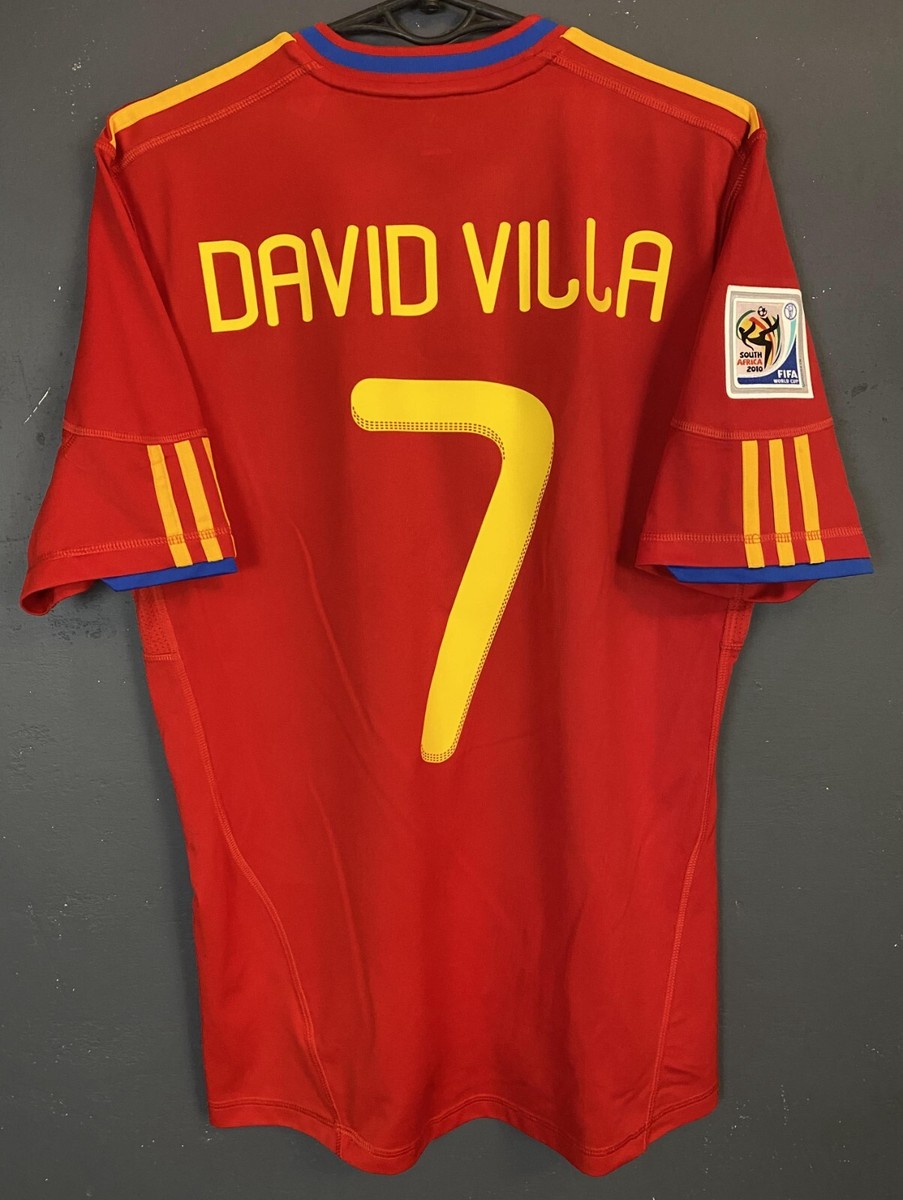 VILLA 7 MENS SPAIN NATIONAL 2010/2011 WINNER FOOTBALL SOCCER SHIRT