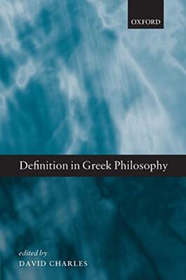 Definition in Greek Philosophy, Charles New 9780198704553 Fast Free Shipping-,