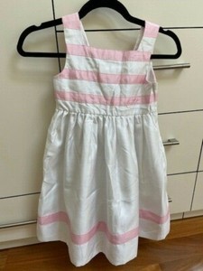 Gymboree white Girls Dress Gown Sz 7 lined birthday party evening Wedding summer