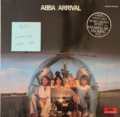 Abba Arrival Vinyl Record VG/G+ 2344058 1976