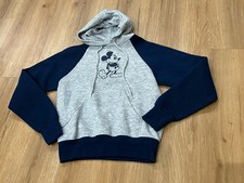 Vintage Mickey Mouse Disney Casuals Colorblock Hoodie Sweatshirt Youth Large