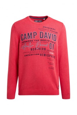 Camp David Strickpullover Neu Teal Royal red  Pullover Gr.XL XXL 2XL