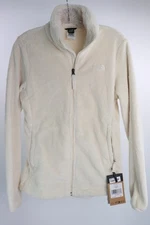 The North Face Osito Jacket Women's Small White Dune Fleece Full Zip Soft Warm