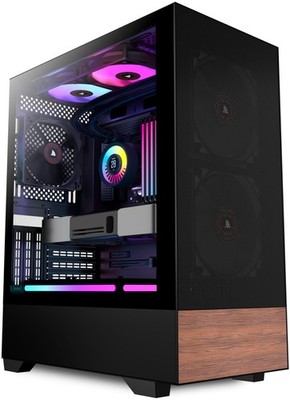 PC Gehäuse ATX Vorinstallation 3 Lüfter NO-LED, Mid Tower ATX Computer Gehäus...